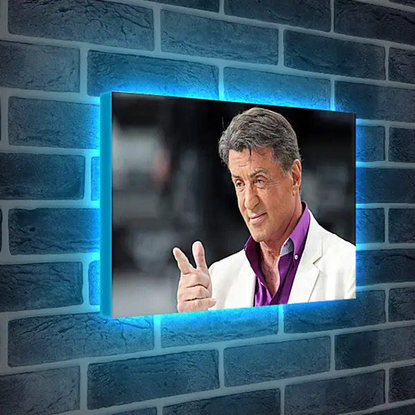 Лайтбокс световая панель - Сильвестр Сталлоне. Sylvester Stallone