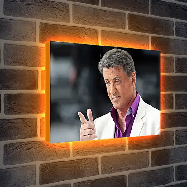 Лайтбокс световая панель - Сильвестр Сталлоне. Sylvester Stallone