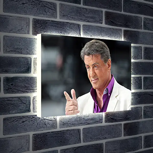 Лайтбокс световая панель - Сильвестр Сталлоне. Sylvester Stallone