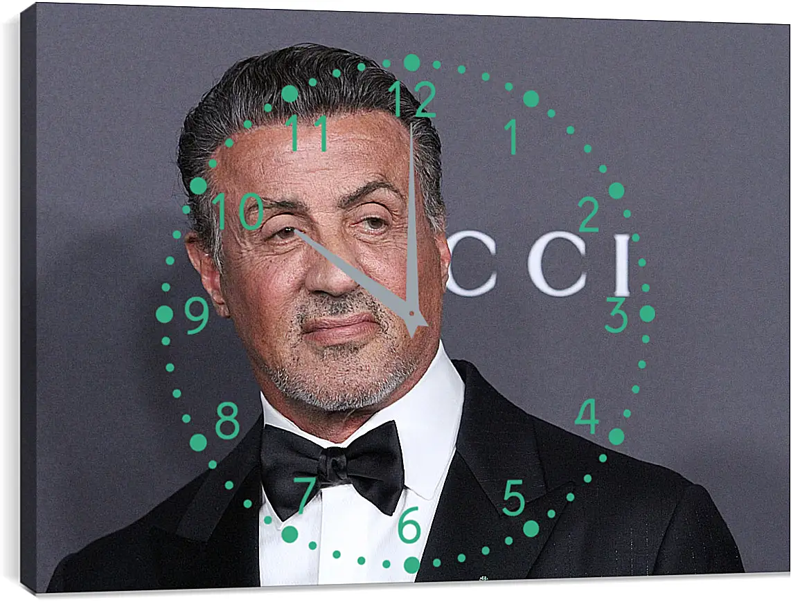 Часы картина - Сильвестр Сталлоне. Sylvester Stallone