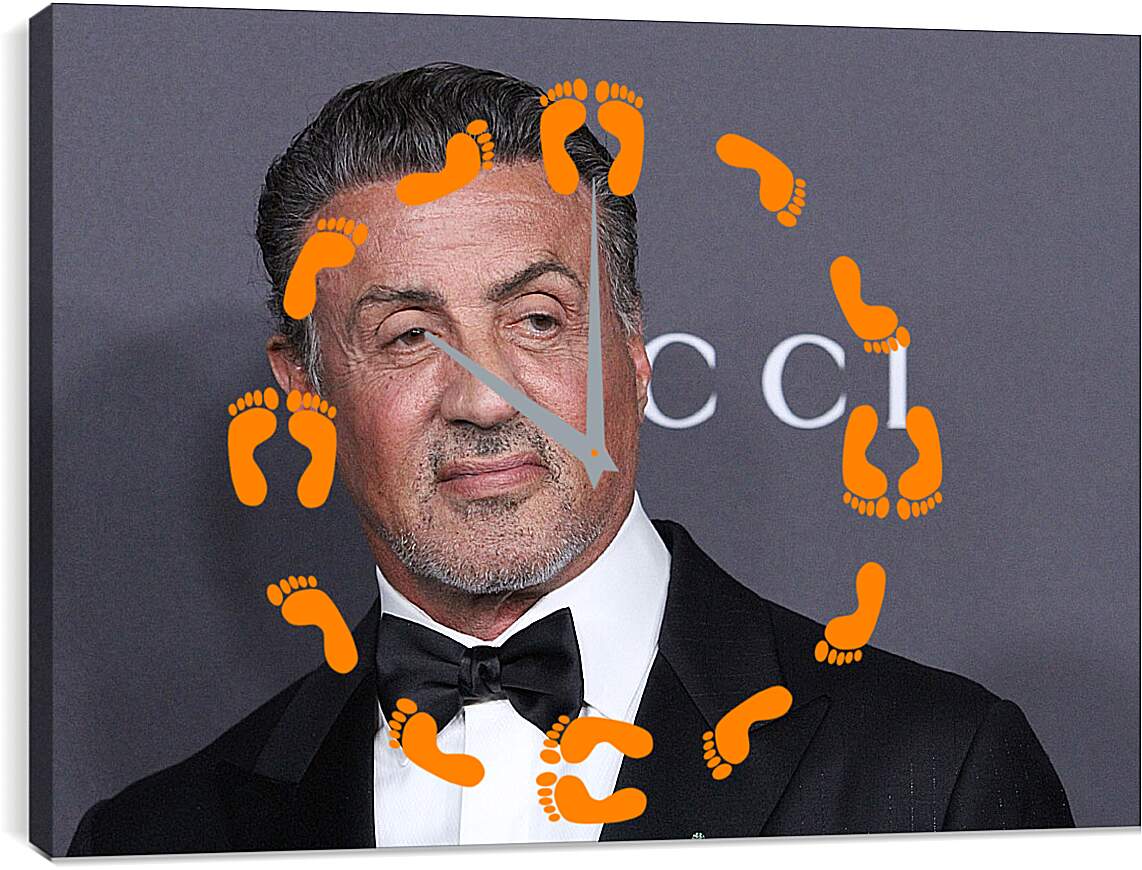 Часы картина - Сильвестр Сталлоне. Sylvester Stallone