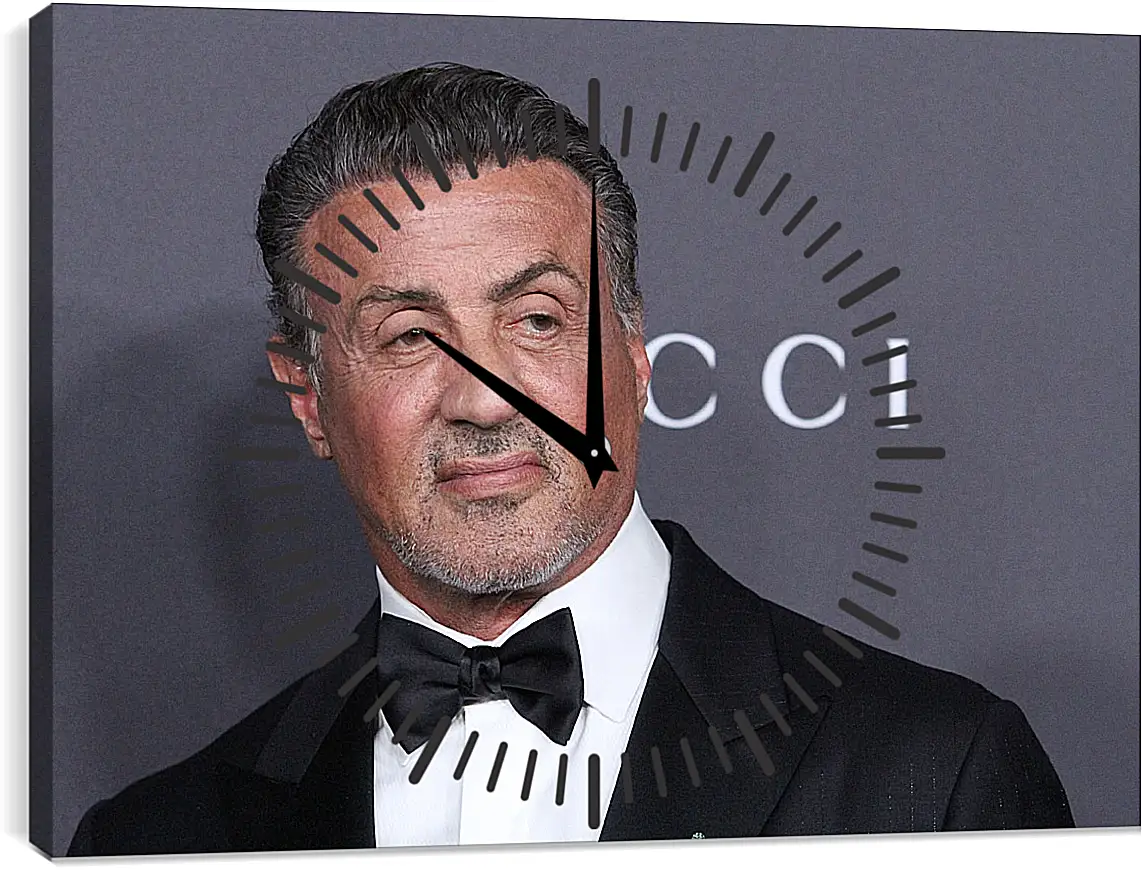 Часы картина - Сильвестр Сталлоне. Sylvester Stallone