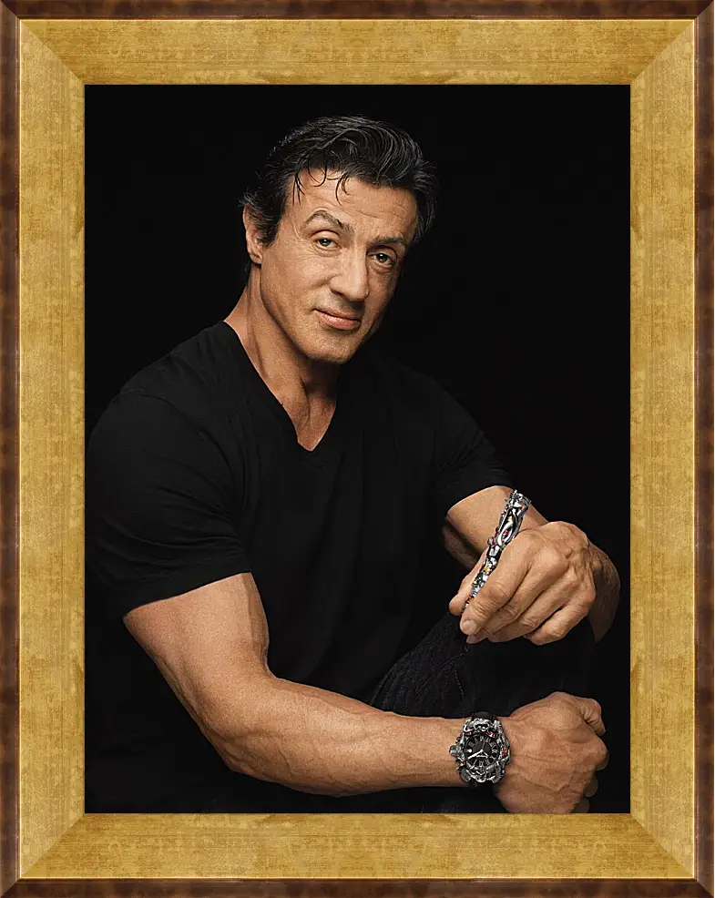 Картина в раме - Сильвестр Сталлоне. Sylvester Stallone