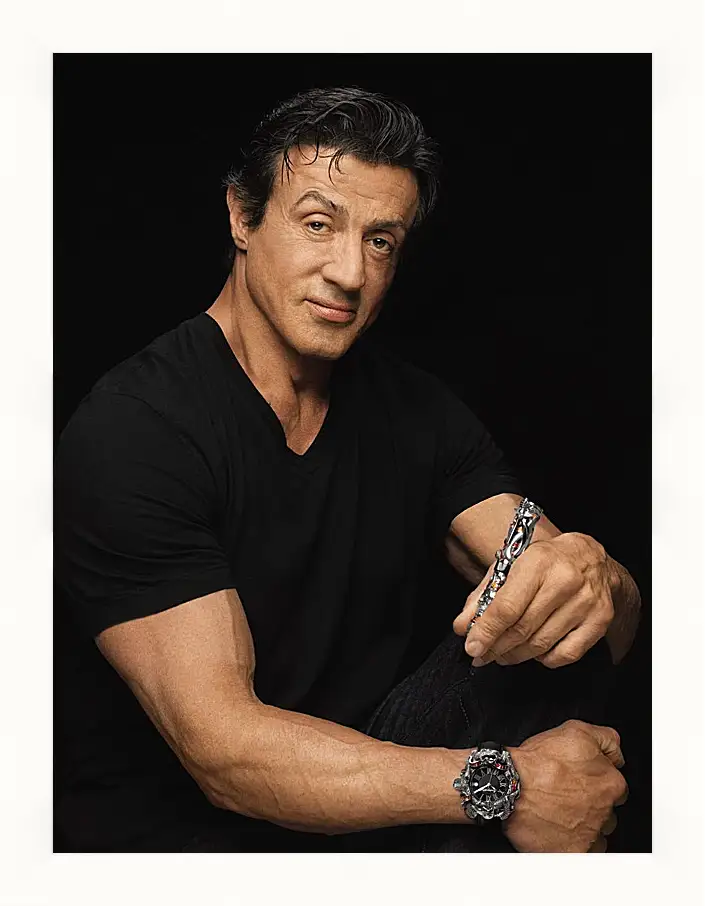 Картина в раме - Сильвестр Сталлоне. Sylvester Stallone