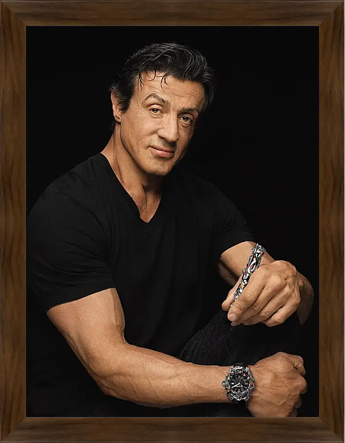 Картина в раме - Сильвестр Сталлоне. Sylvester Stallone