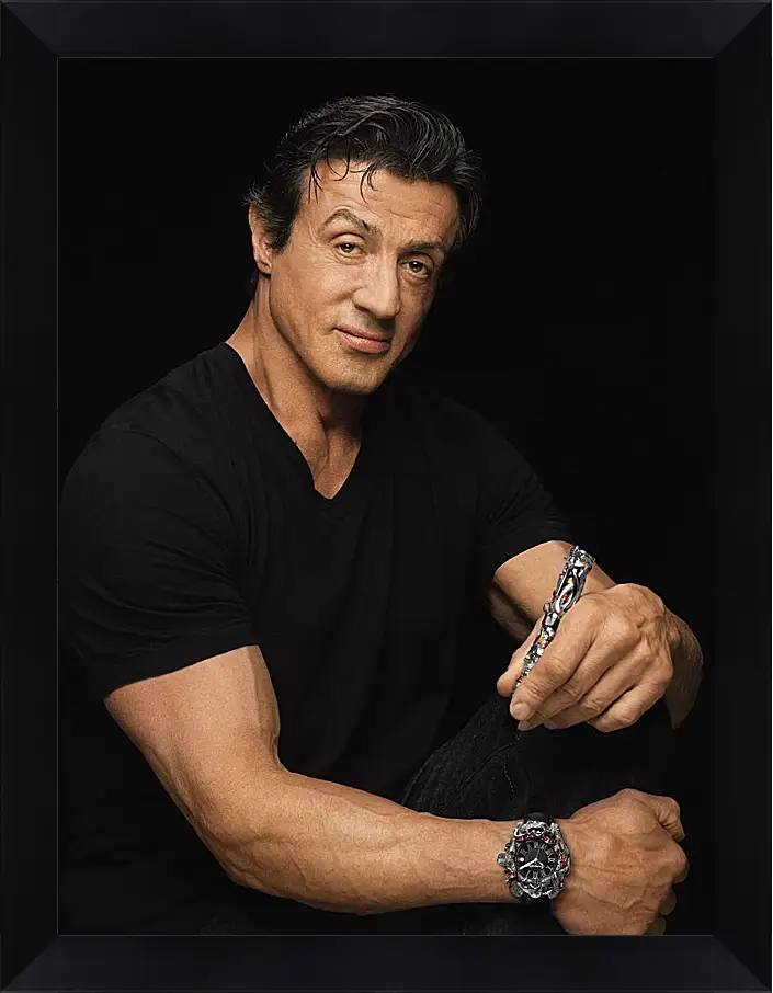 Картина в раме - Сильвестр Сталлоне. Sylvester Stallone