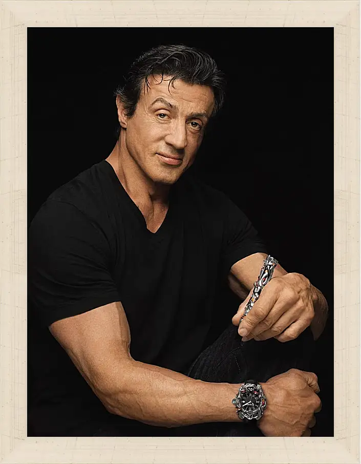 Картина в раме - Сильвестр Сталлоне. Sylvester Stallone