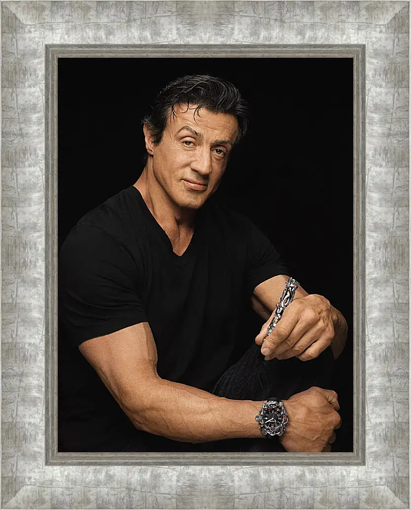 Картина в раме - Сильвестр Сталлоне. Sylvester Stallone