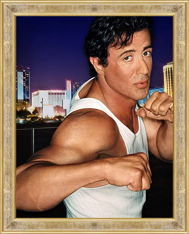 Картина в раме - Сильвестр Сталлоне. Sylvester Stallone