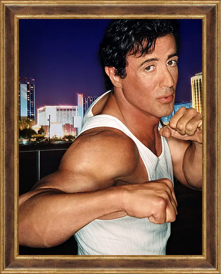 Картина в раме - Сильвестр Сталлоне. Sylvester Stallone