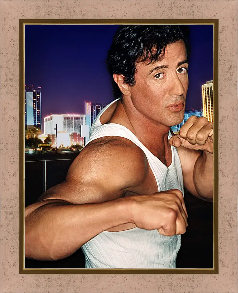 Картина в раме - Сильвестр Сталлоне. Sylvester Stallone