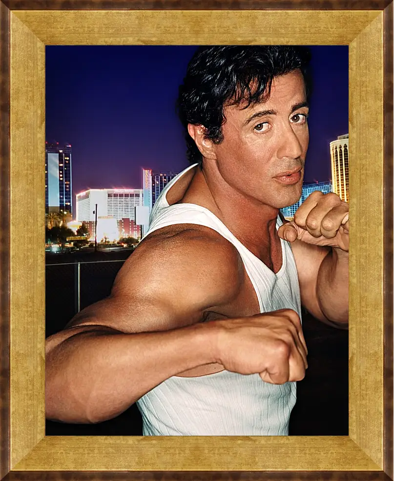 Картина в раме - Сильвестр Сталлоне. Sylvester Stallone