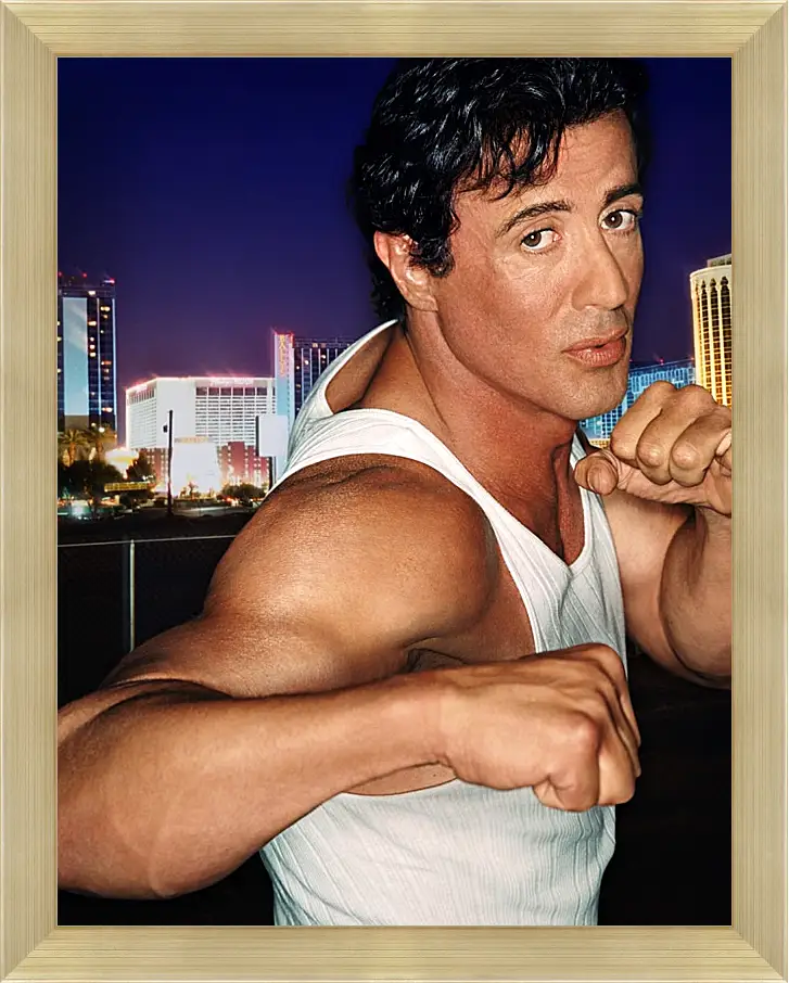 Картина в раме - Сильвестр Сталлоне. Sylvester Stallone