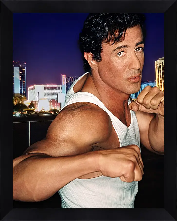 Картина в раме - Сильвестр Сталлоне. Sylvester Stallone