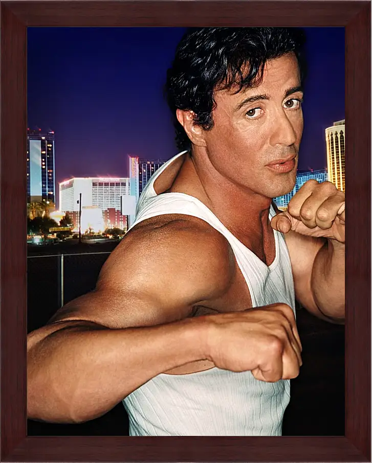 Картина в раме - Сильвестр Сталлоне. Sylvester Stallone