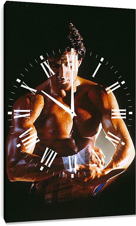 Часы картина - Сильвестр Сталлоне. Sylvester Stallone