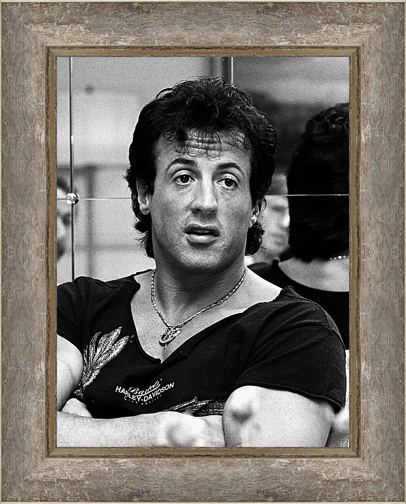 Картина в раме - Сильвестр Сталлоне. Sylvester Stallone