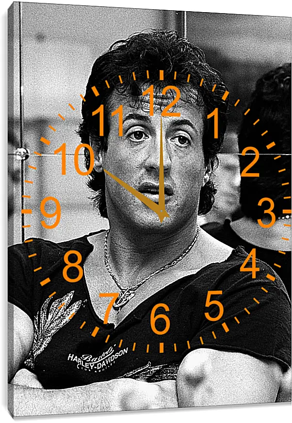 Часы картина - Сильвестр Сталлоне. Sylvester Stallone