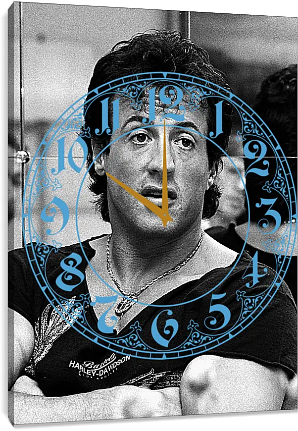 Часы картина - Сильвестр Сталлоне. Sylvester Stallone