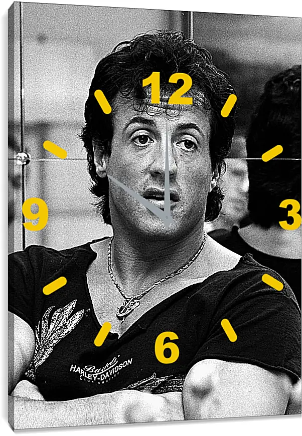 Часы картина - Сильвестр Сталлоне. Sylvester Stallone