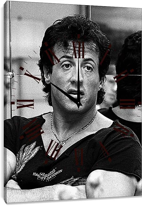 Часы картина - Сильвестр Сталлоне. Sylvester Stallone