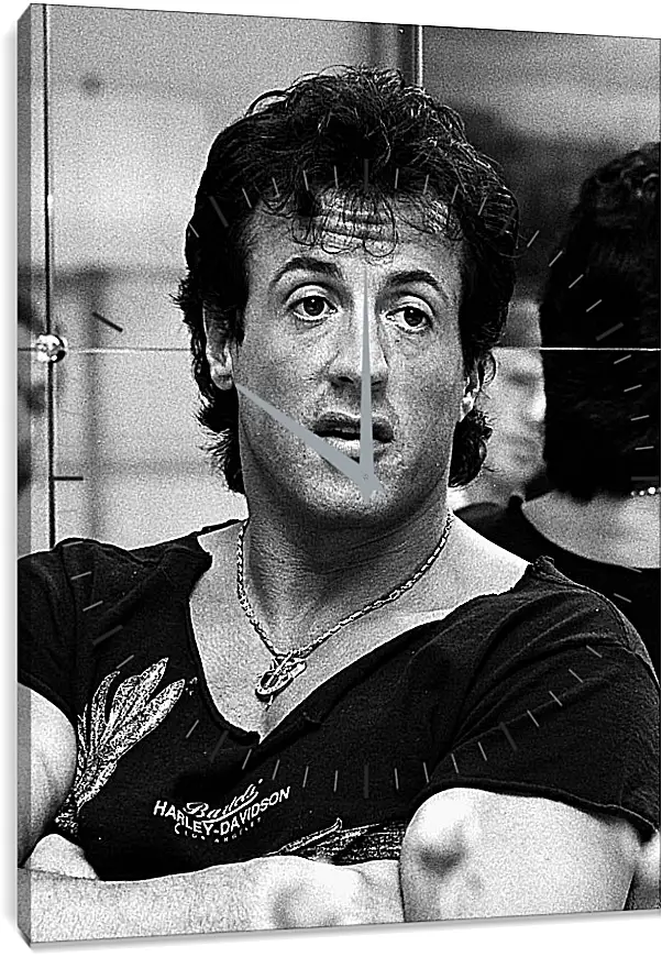 Часы картина - Сильвестр Сталлоне. Sylvester Stallone