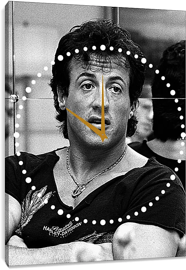 Часы картина - Сильвестр Сталлоне. Sylvester Stallone