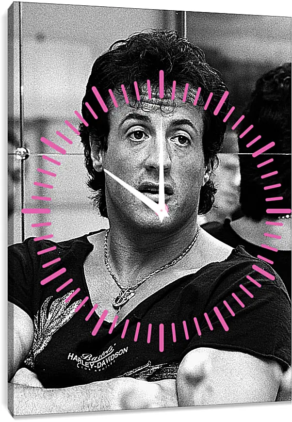 Часы картина - Сильвестр Сталлоне. Sylvester Stallone