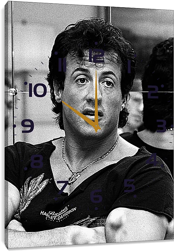 Часы картина - Сильвестр Сталлоне. Sylvester Stallone