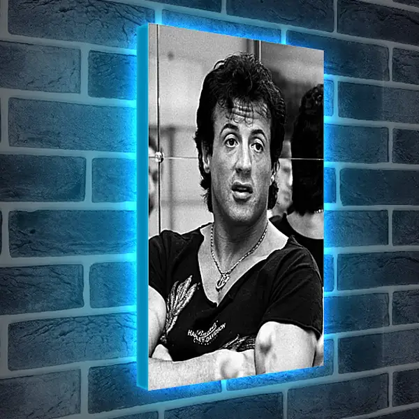 Лайтбокс световая панель - Сильвестр Сталлоне. Sylvester Stallone