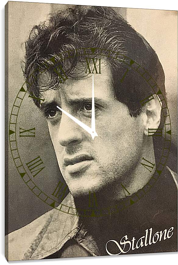 Часы картина - Сильвестр Сталлоне. Sylvester Stallone