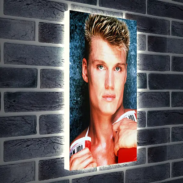 Лайтбокс световая панель - Дольф Лундгрен. Dolph Lundgren