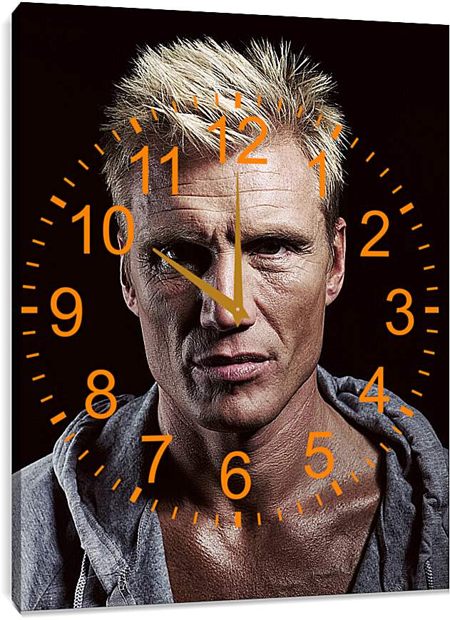 Часы картина - Дольф Лундгрен. Dolph Lundgren