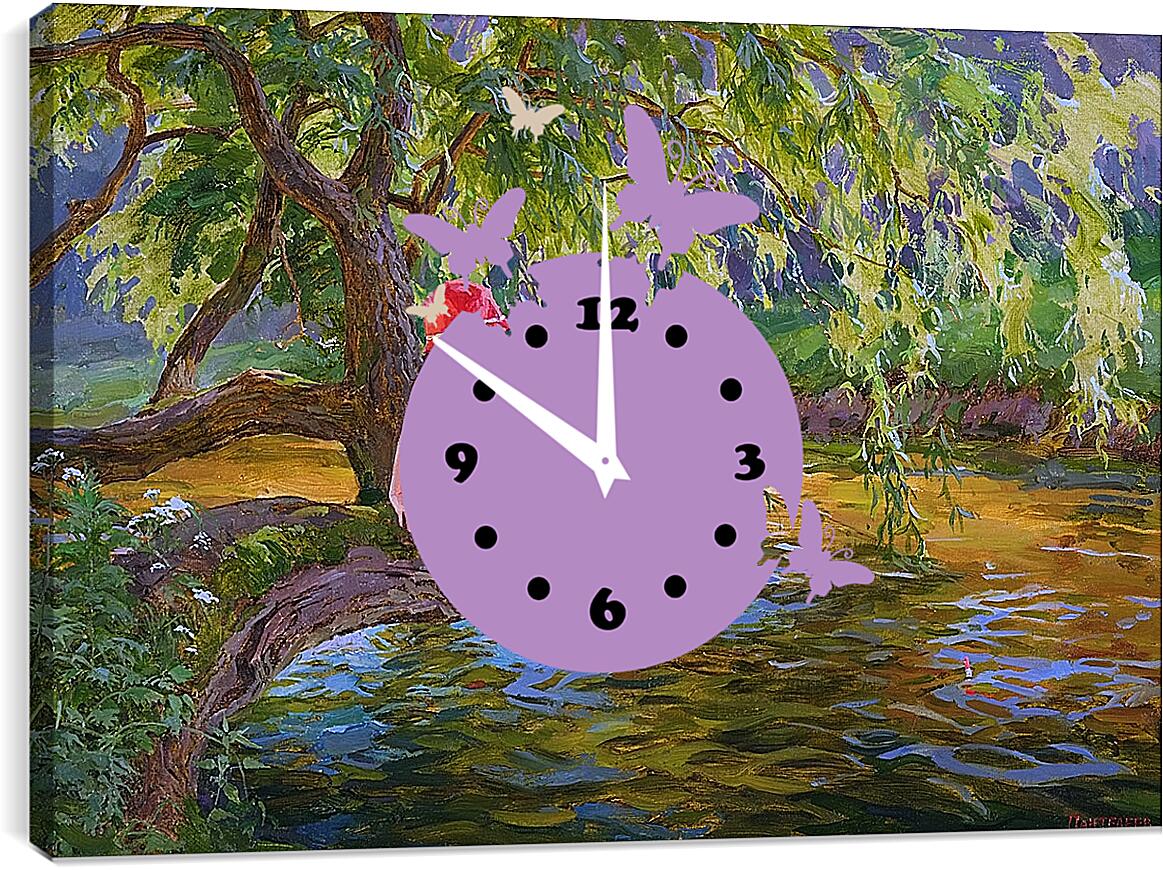 Часы картина - На рыбалке