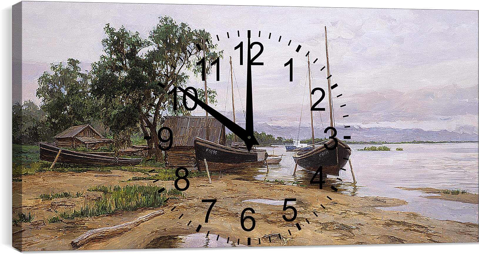 Часы картина - Озеро