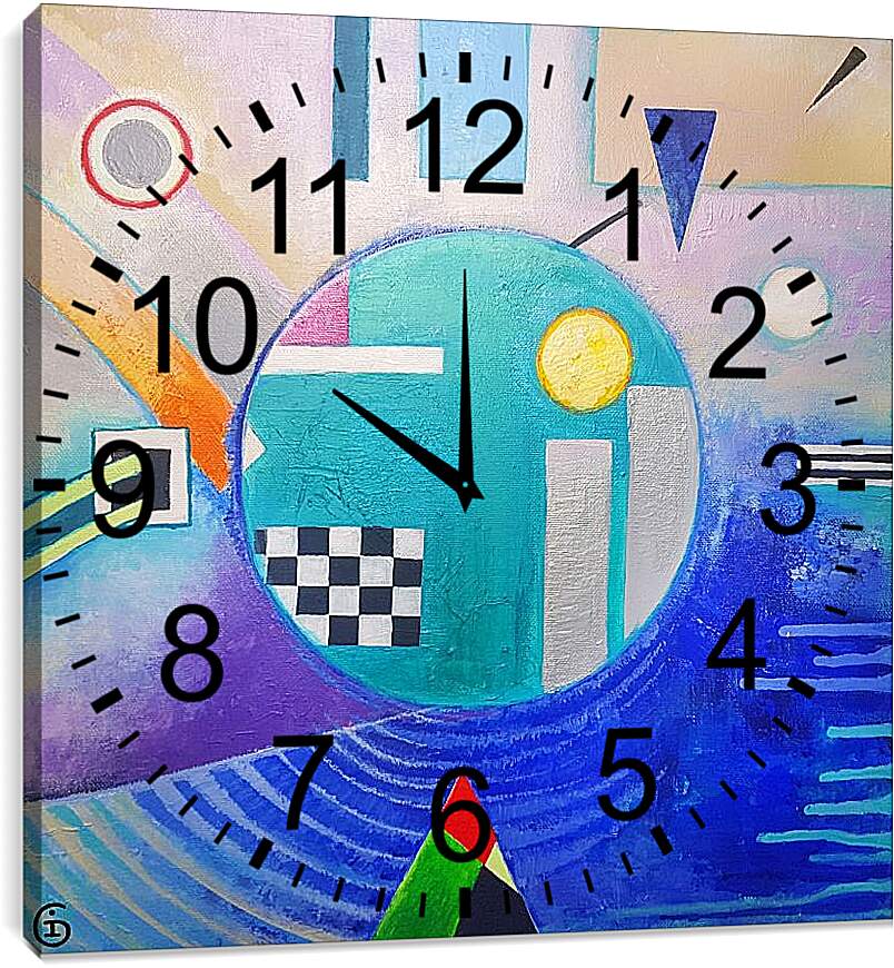 Часы картина - Абстракция 2