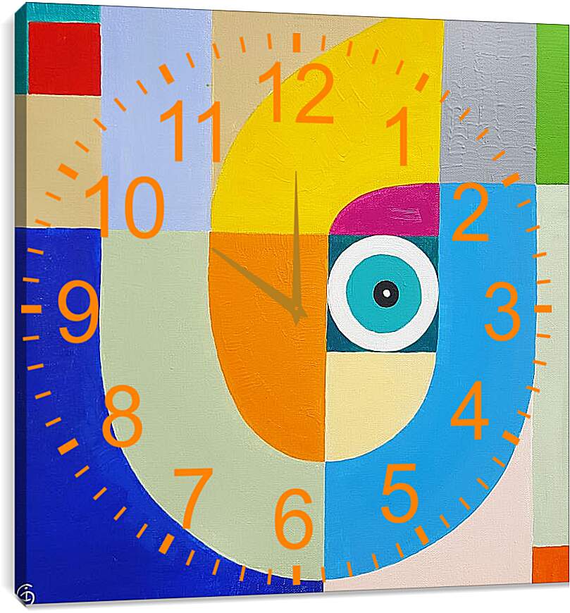 Часы картина - Абстракция 4