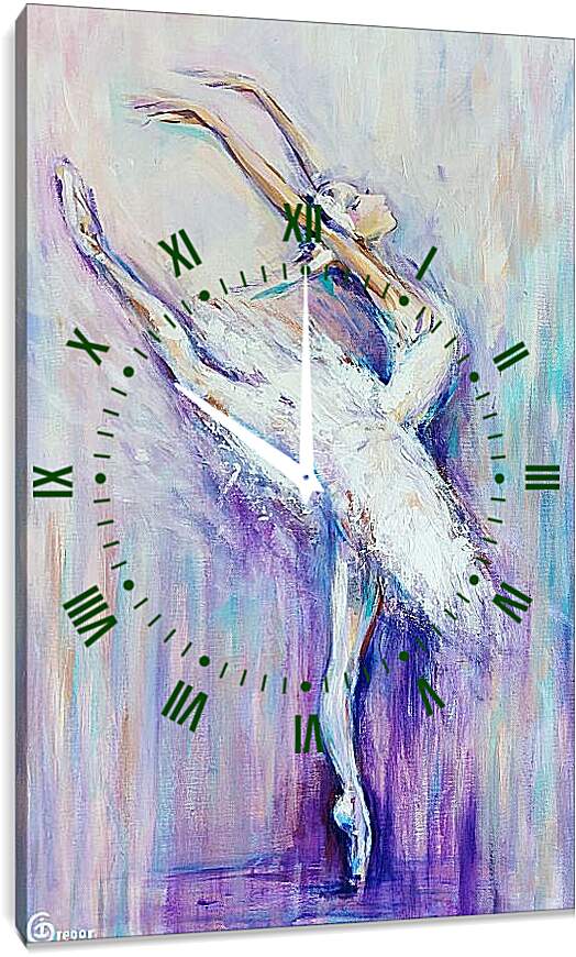 Часы картина - Балерина 1