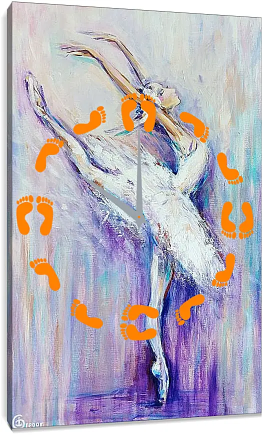 Часы картина - Балерина 1