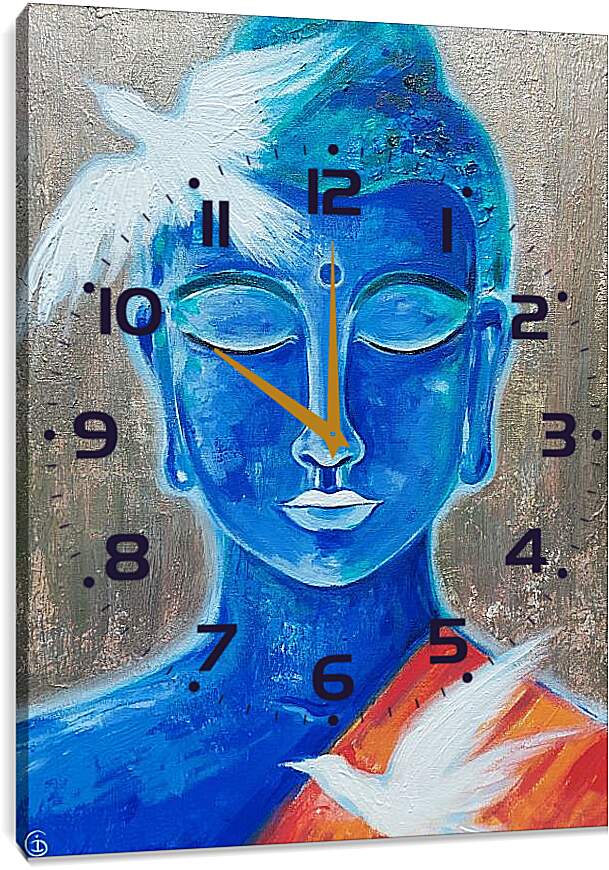 Часы картина - Будда