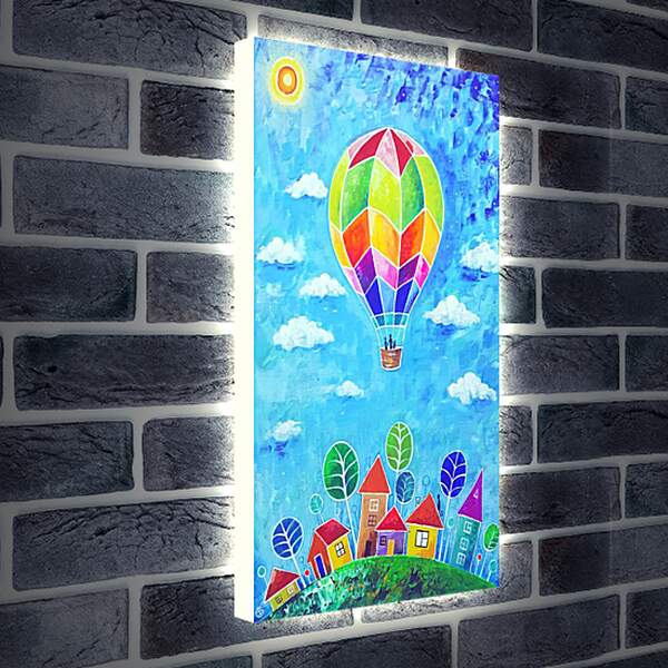 Лайтбокс световая панель - Воздушный шар