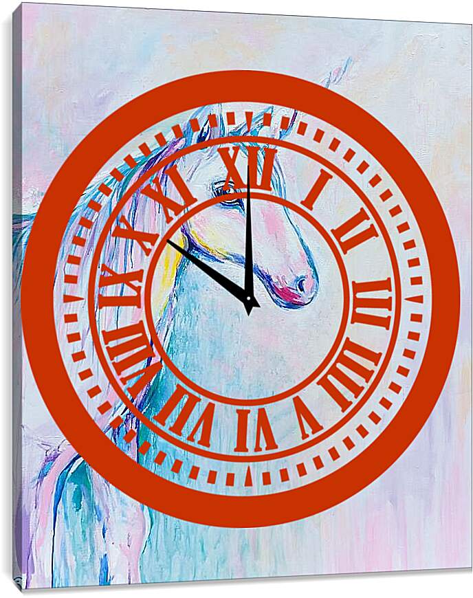 Часы картина - Единорог 2