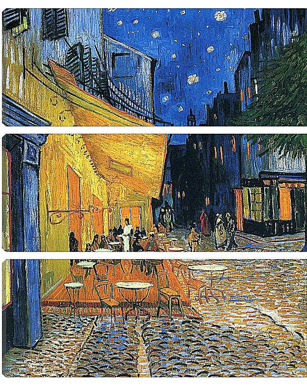 Модульная картина - Ночная терасса. Винсент Ван Гог.