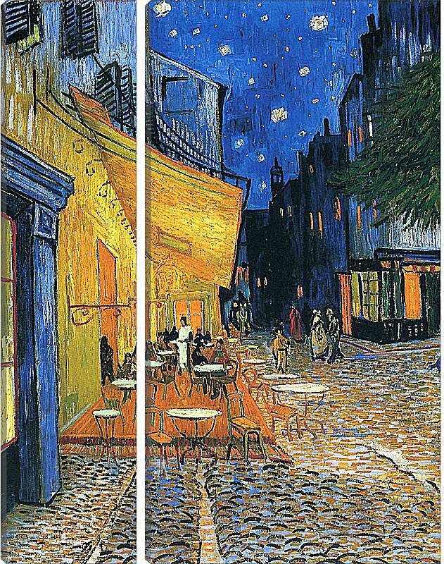 Модульная картина - Ночная терасса. Винсент Ван Гог.
