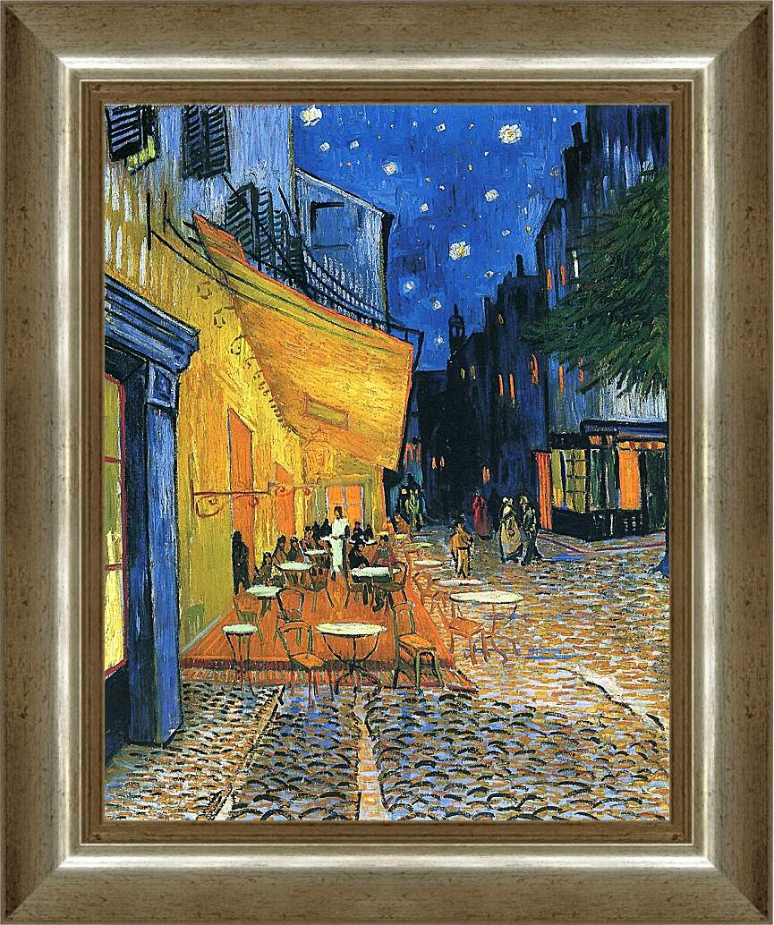 Картина в раме - Ночная терасса. Винсент Ван Гог.