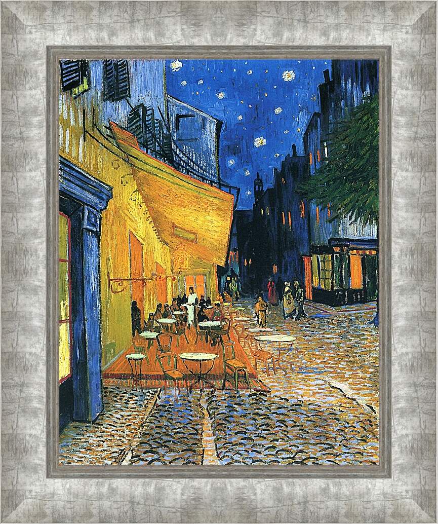 Картина в раме - Ночная терасса. Винсент Ван Гог.
