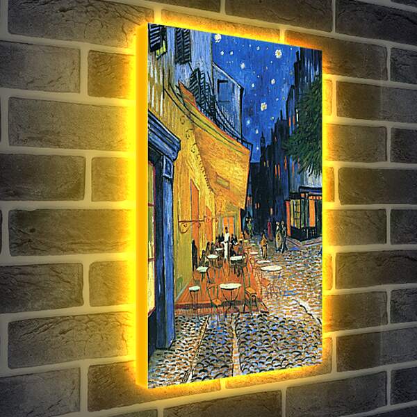 Лайтбокс световая панель - Ночная терасса. Винсент Ван Гог.