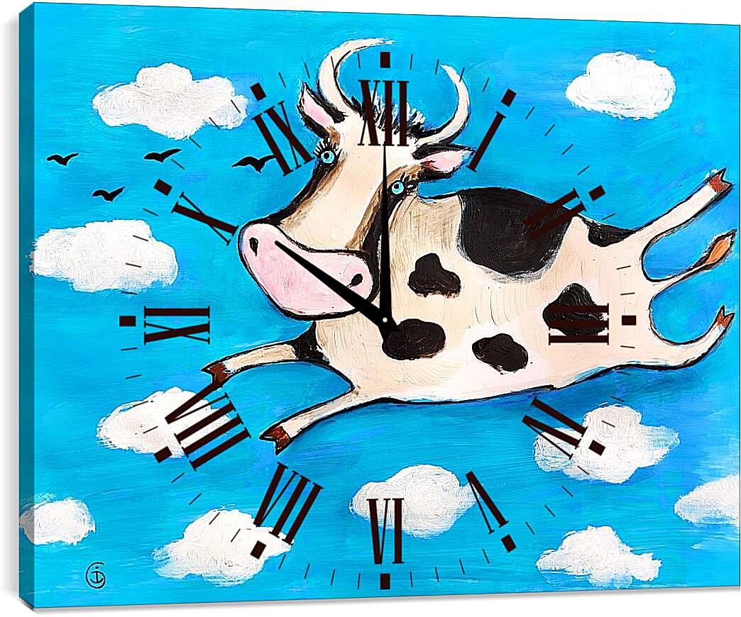 Часы картина - Корова 1