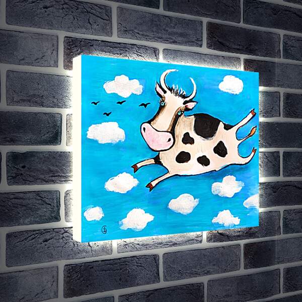 Лайтбокс световая панель - Корова 1