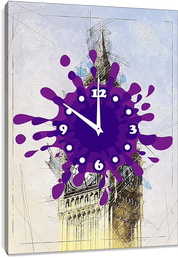 Часы картина - Лондон. Биг-Бен.
